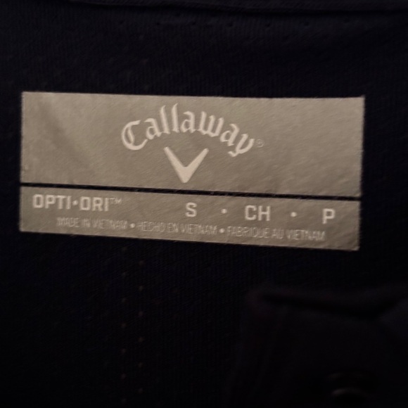 Callaway Women's Golf Polo Shirt with Opti-Dri, Navy Athletic Top Size Small - Picture 8 of 14